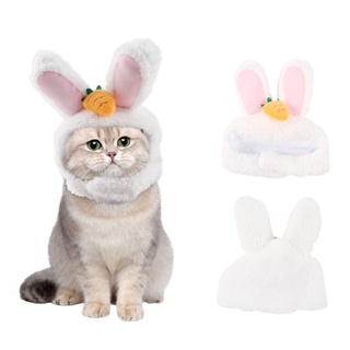 Yoo Bunny Hat For Cat Dog Funny Pet Hat Pet Photo Props Headwear Plush Cat Hat Pet Cat Headgear Dog Cat Costumes Hat