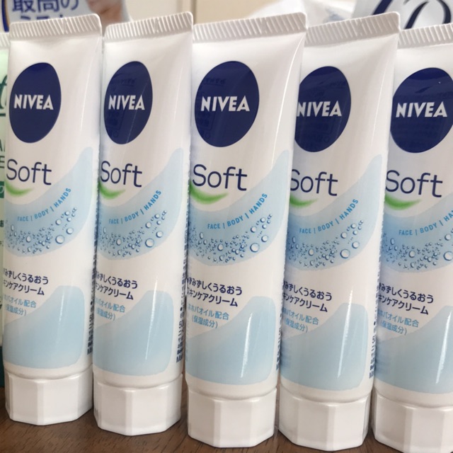 nivea soft face body hand cream