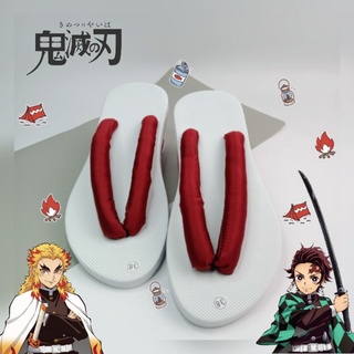 Geta Tanjiro & Rengoku - Tanjiro & Rengoku Shoes Cosplay Kimetsu no ...