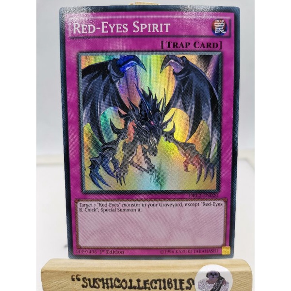 Yugioh! 1X Red-Eyes Spirit (Drl2 - Super Rare) 1St Edition Read Description  | Shopee Philippines