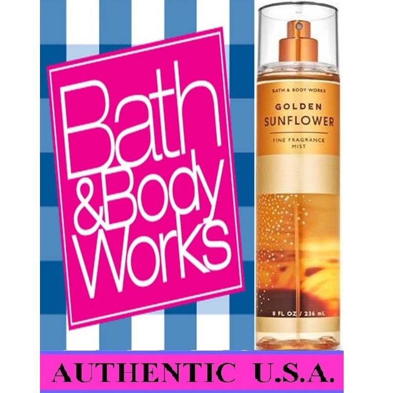 GOLDEN SUNFLOWER Bath and Body Works Fine Fragrance Mist 236 mL