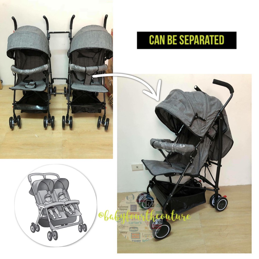 side by side umbrella stroller