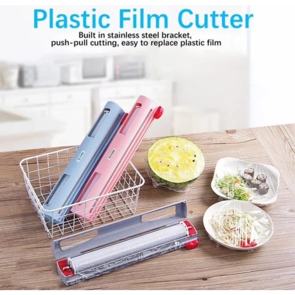 Plastic Cling Wrap Dispenser / Cutter Cling Wrapping Food Shopee