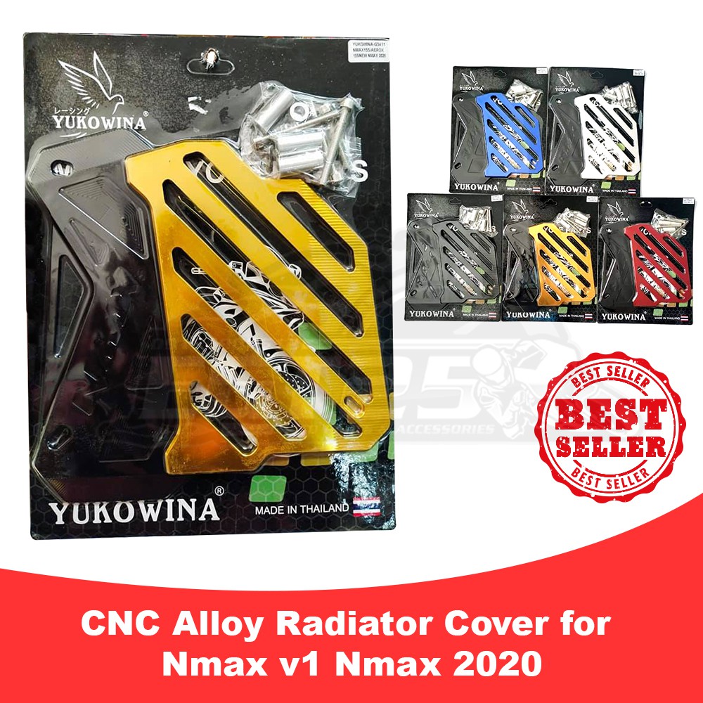CNC Alloy Radiator COver for nmax v1, v2(2020) Shopee Philippines
