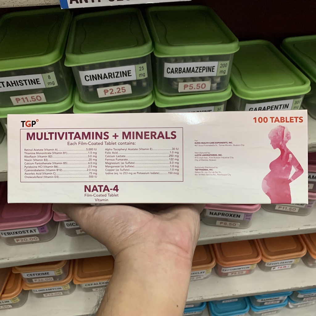 (Sangobion Prenatal FA Generic) NATA 4 Prenatal OB Multivitamins