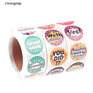 [risingmp] 500pcs “good job” reward sticker 8 designs cartoon words sticker good for kids HOT SELL #1