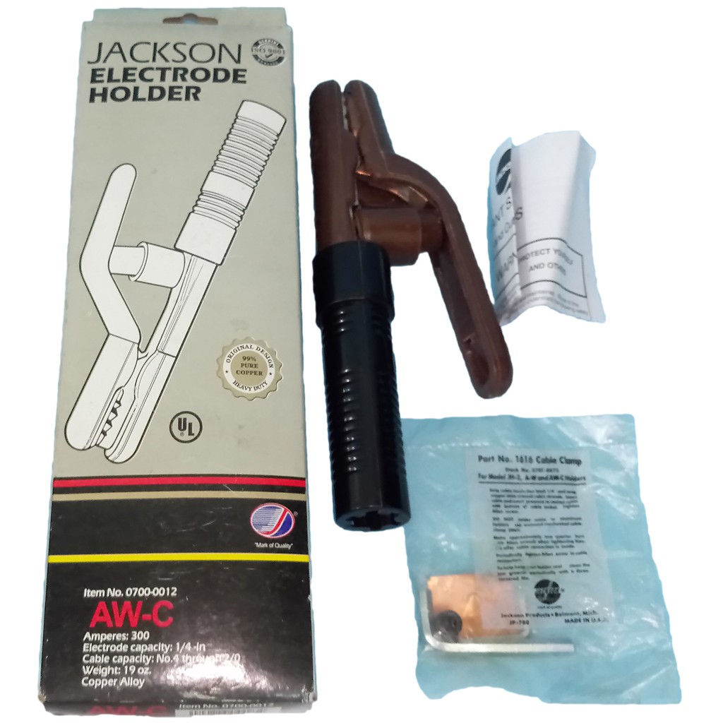 ORIGINAL JACKSON ELECTRODE HOLDER 300 AMP COPPER LIPS NON YONG