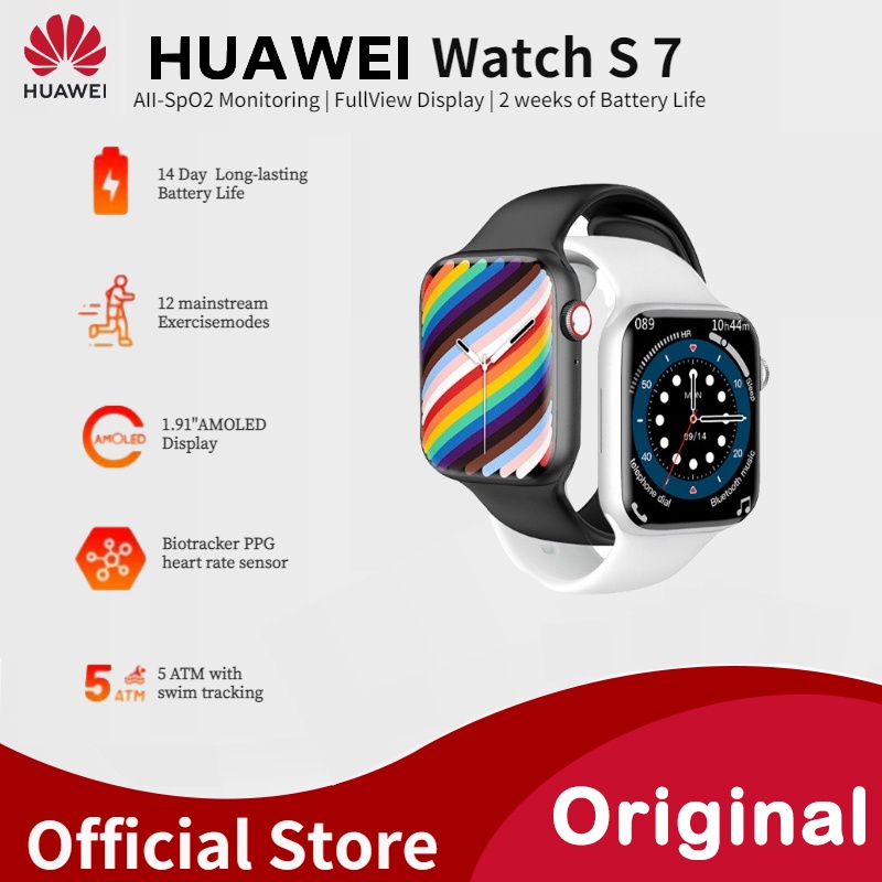 Original Huawei Smart Watch S 7 Smart Watch Waterproof Sleep Management Watch Women Men Support Fili