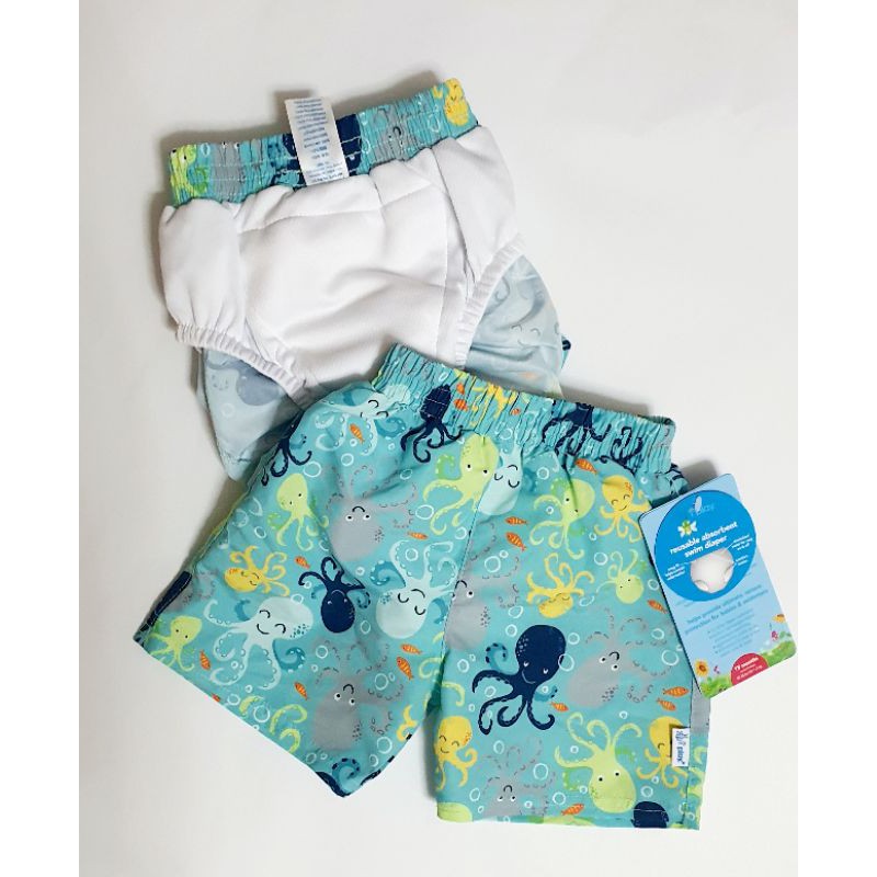iPlay Classic Trunks with Builtin Reusable Absorbent Swim Diaper for