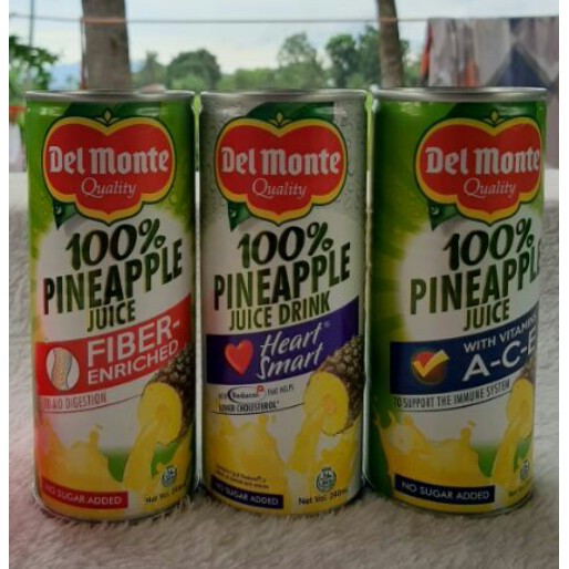 Del Monte Pineapple juice 240ml Shopee Philippines