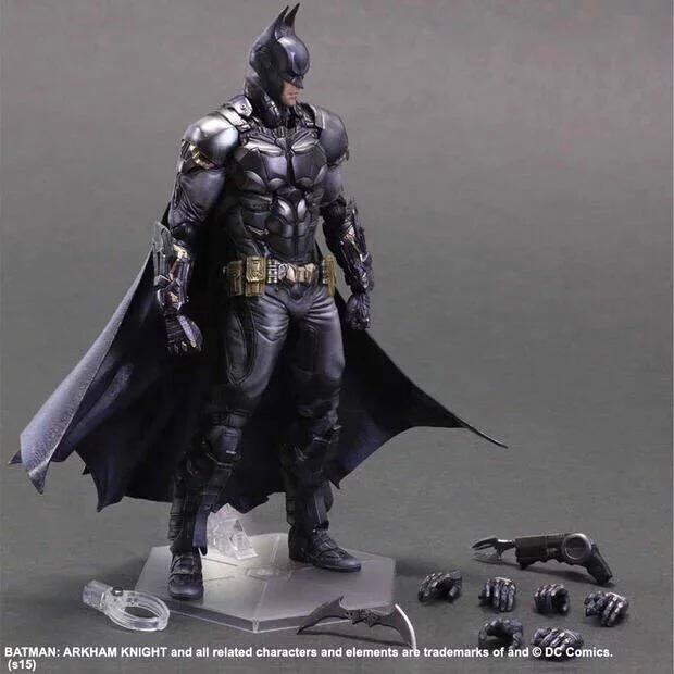 DC Comics Play Arts Kai Arkham Knight Black Batman Action Figure Model Toys  | Shopee Philippines