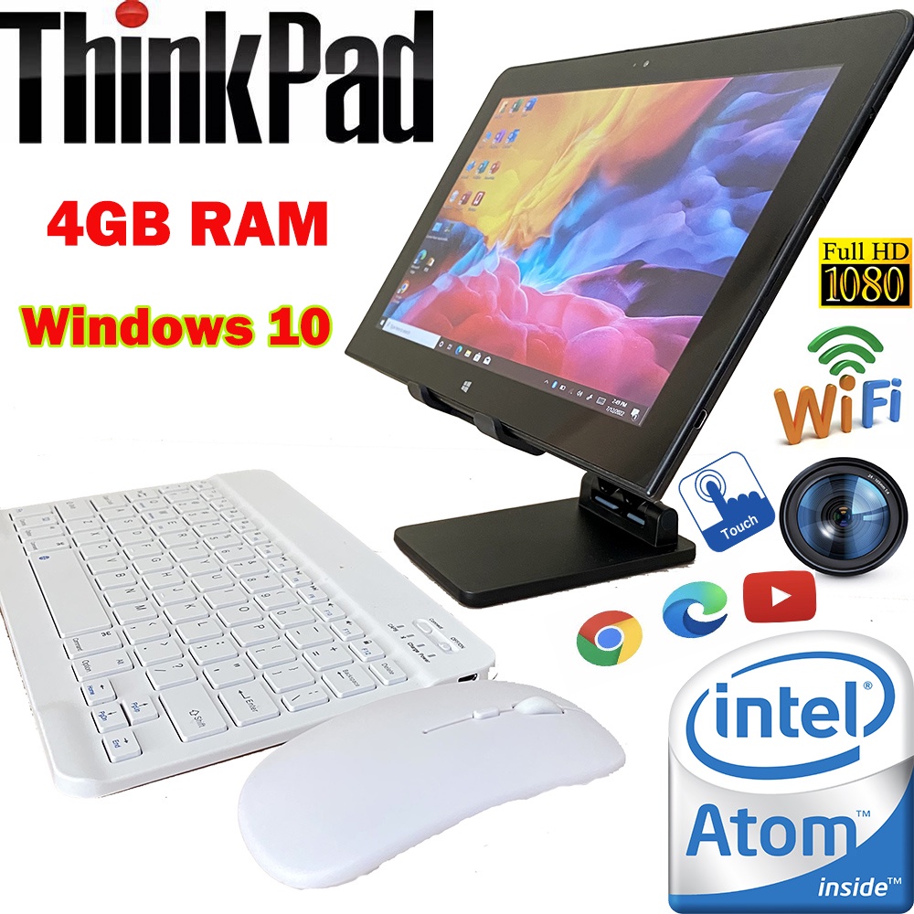 Lenovo ThinkPad Intel Z3795 Quad Core 1.6Ghz 4GB RAM 64GB Windows 10