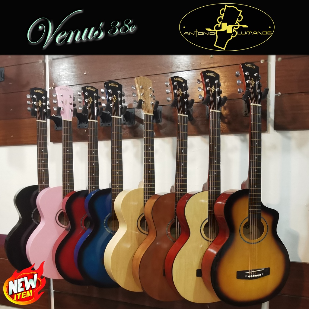 VENUS 38c Acoustic Guitar w/ Trussrod By : Antronio JR. LUMANOG Music ...