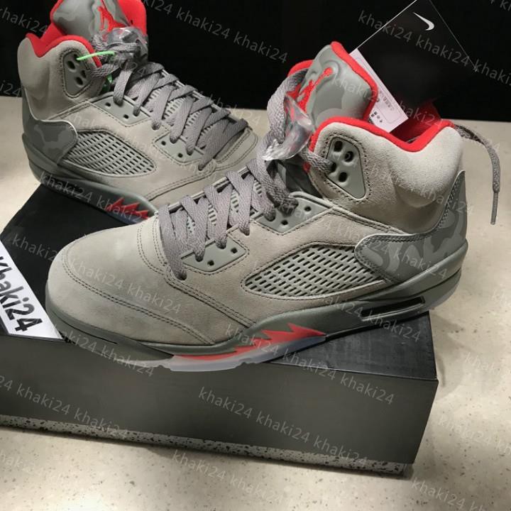 army green jordan 5