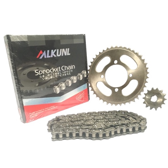 Alkunl Chain Sprocket Set (XRM, TMX, Wave, HD3, C100, Barako, CT-100 ...