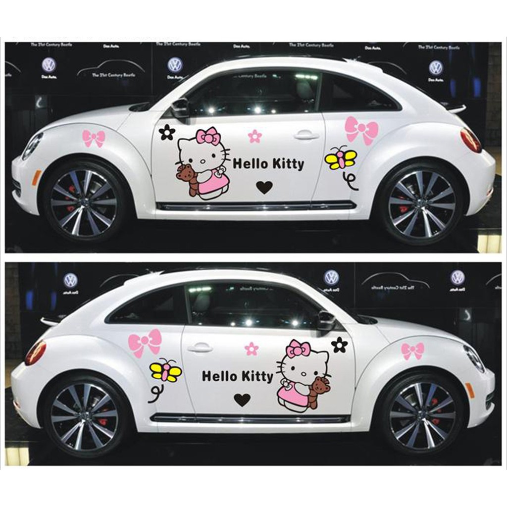 hello kitty hood decal