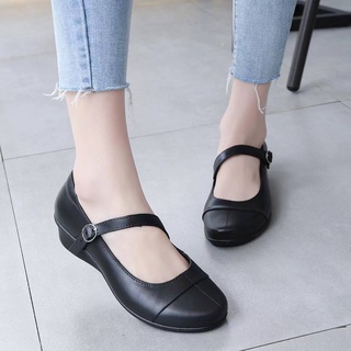 black shoes # 536 school shoes for women’s (Rubber-weighty)