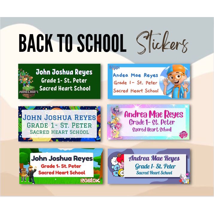 BACK TO SCHOOL BOOK AND NOTEBOOK STICKERS AND SUBJECT LABELS PART1 ...