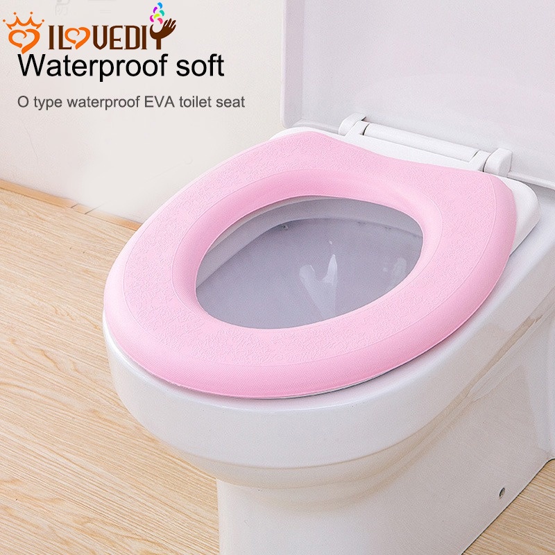 1pc EVA O type Waterproof Toilet Seat cover / Bathroom Toilet Seat