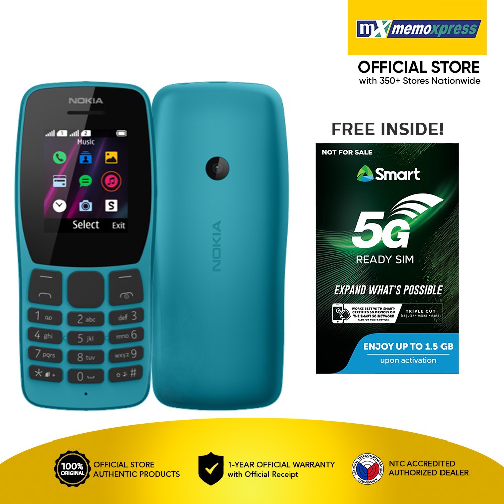 Nokia 110 DS | Feature Phone | with Free Smart LTE 5G Sim Card ...