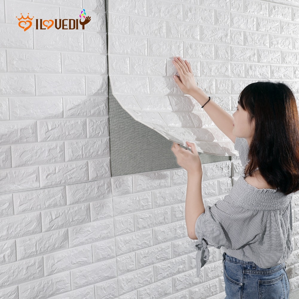 Pe Foam 3d Imitation Brick Wall Stickers Self Adhesive Diy Wallpaper Wall Art Mural Decals Home Kids Room Bedroom Decoration 60x30cm Shopee Philippines