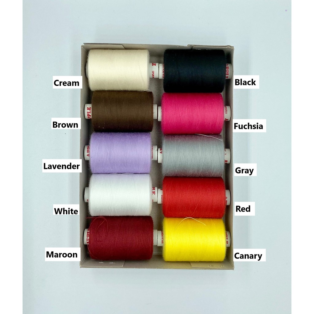 Apple Sewing Thread 1000m TKT 120 per Spool | Shopee Philippines