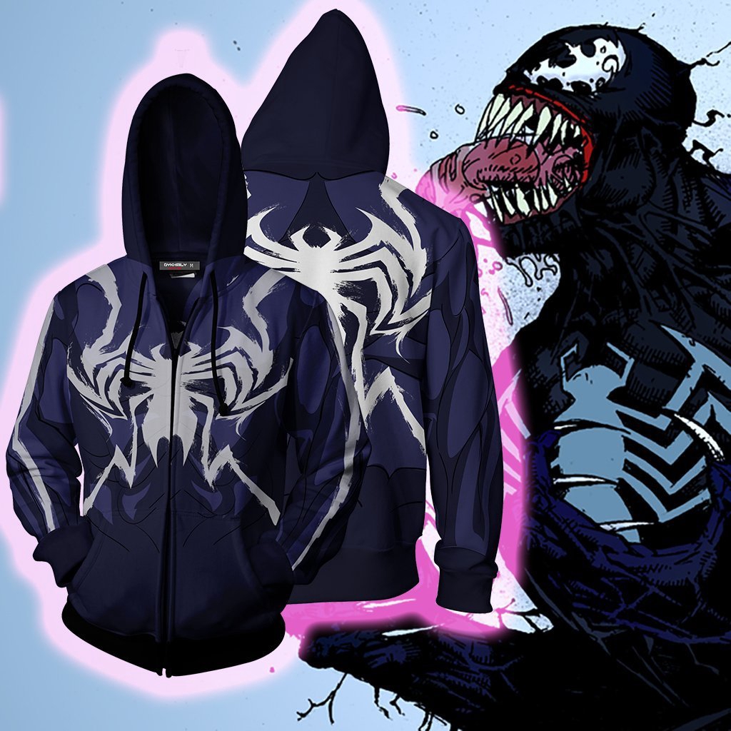 venom full zip up hoodie