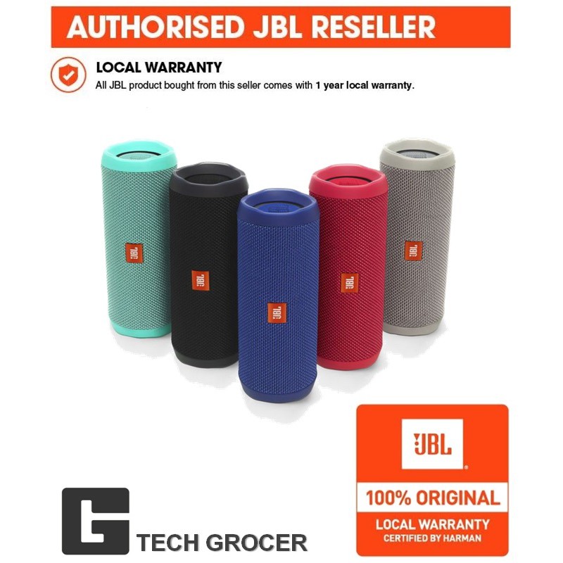 JBL Flip 4 Portable Bluetooth Speaker (Authentic) Shopee Philippines
