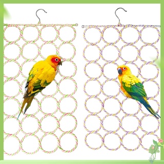 MY Bird Climbing Net Parrot Swing Toys With Hooks Bird Supplies For Cockatoos Parakeets Lovebirds (random Color) #1