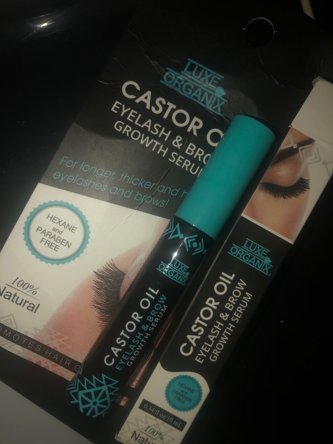 Luxe Organix Castor Oil Drops Cold Pressed & Eyelash Serum ...