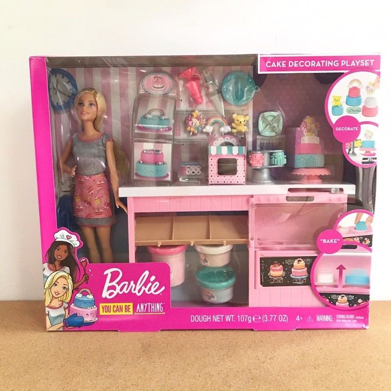 barbie cake decorating playset