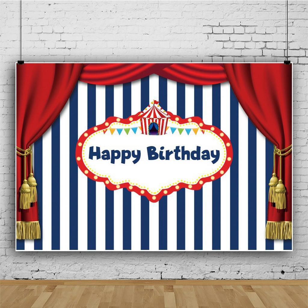 Newborn Kids Circus Theme Birthday Party Backdrop Circus Photography Portrait Carnival Baby Shower Photo Shoot Props #3