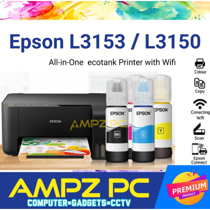 Epson EcoTank L3153 / L3150 All in one printer scanner copier wifi | Philippines