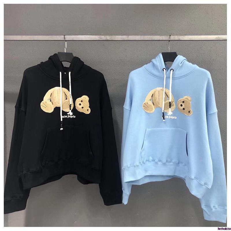 palm angels teddy bear hoodie