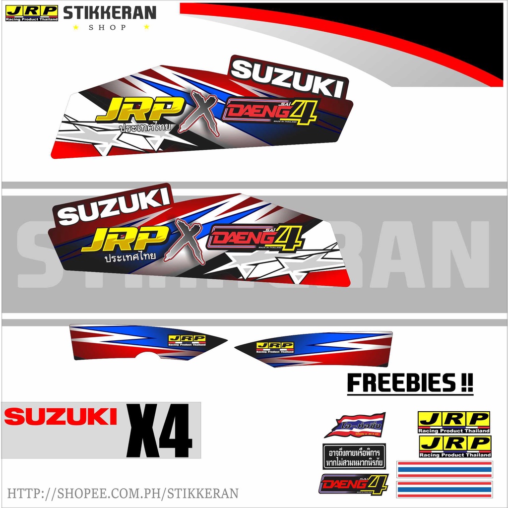 SUZUKI X4 JRP x DAENG DECALS Shopee Philippines