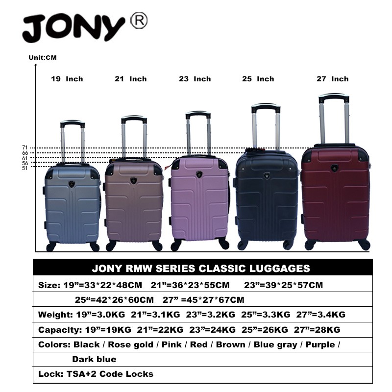 luggage 25 inch size