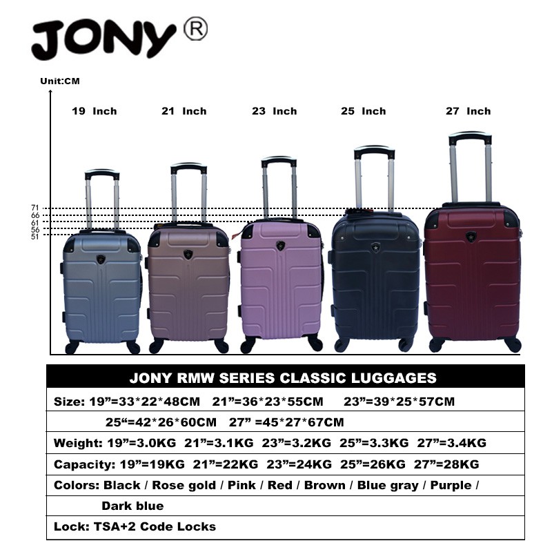 27 inch luggage size