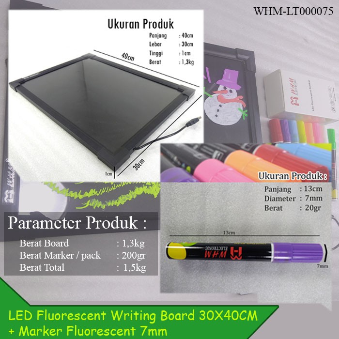 30x40cm Led Writing Board 1 Set Iklan Board Promotion Board Led Writing Board Whm Hayu Lt000075 Shopee Philippines