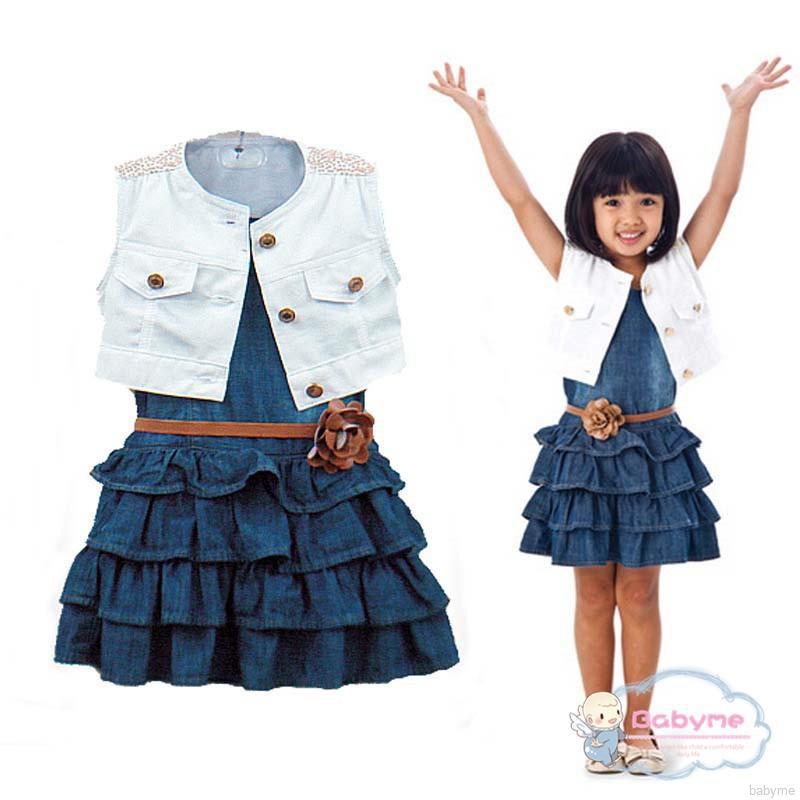 denim frock for kids