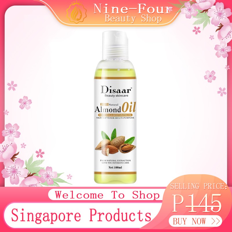 Disaar Beauty skincare 100 Natural Almond Oil Whitening & Moisturizing Oil Shopee Philippines