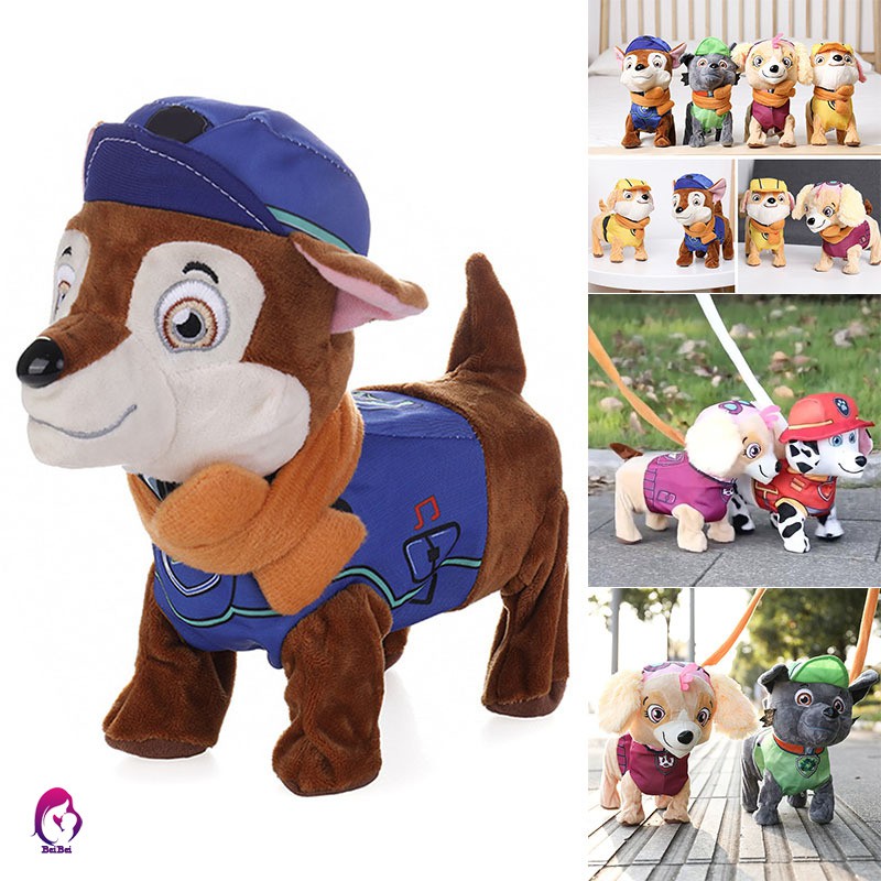 dog on a leash toy