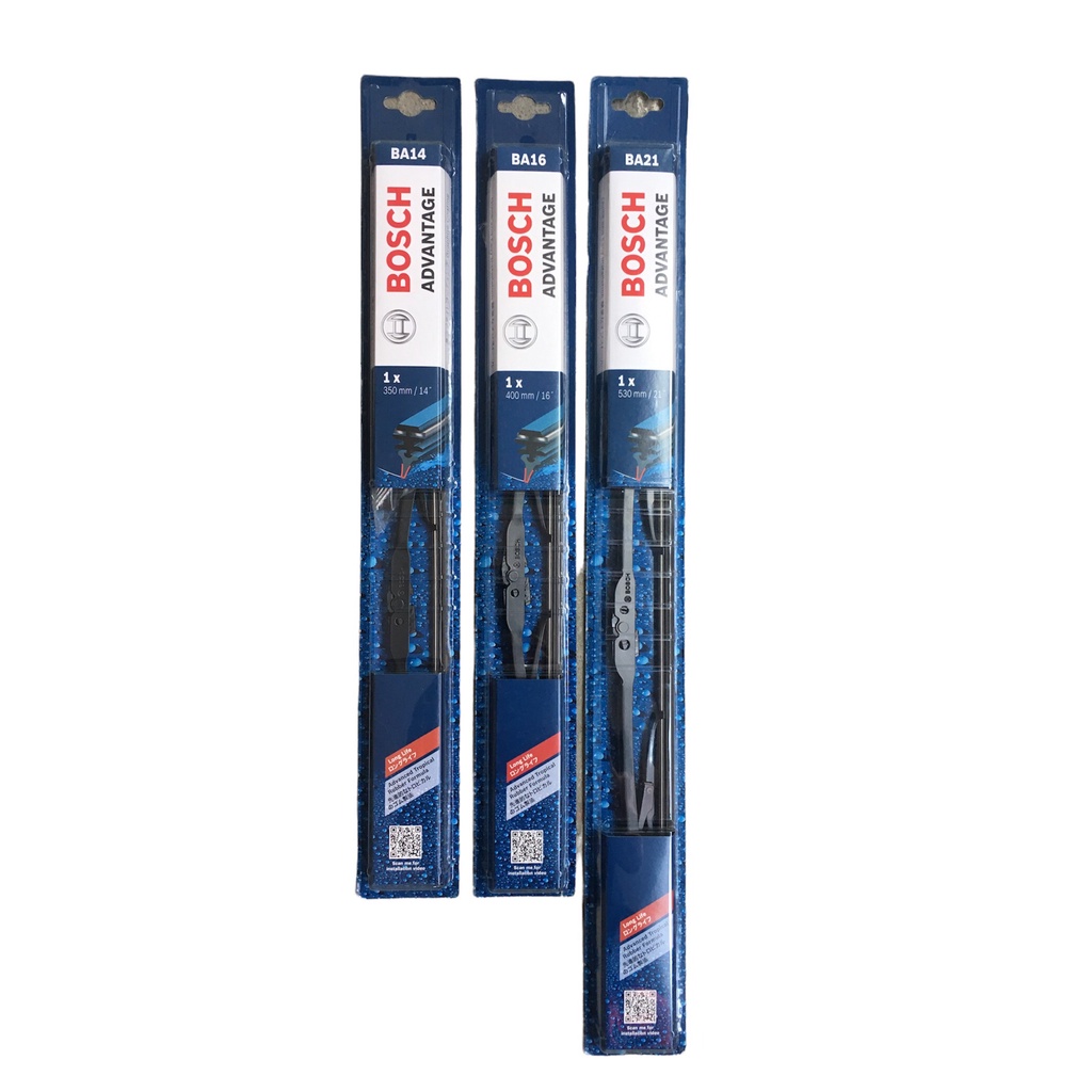 Bosch ADVANTAGE Wiper Blade BA14 BA16 BA21 | Shopee Philippines