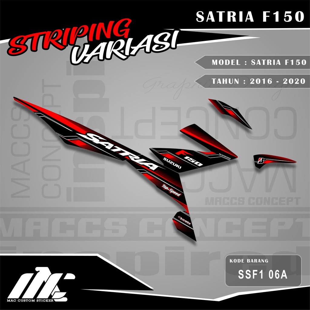 Striping Variation SUZUKI SATRIA F150 FI - SSF1 06 | Shopee Philippines