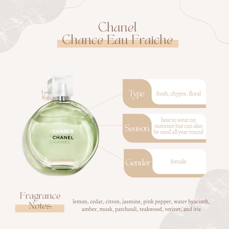 Chanel Chance Eau Fraiche EDT (decant) | Shopee Philippines