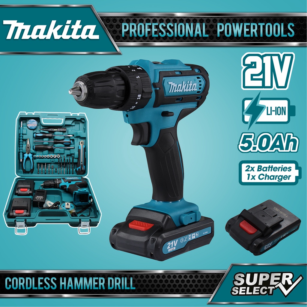 Makita DF331D 21V Cordless Hammer Drill (Set A) Shopee Philippines