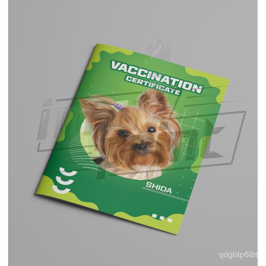 Pet Vaccination Card with Unique Templates  Shopee Philippines Pertaining To Dog Vaccination Certificate Template