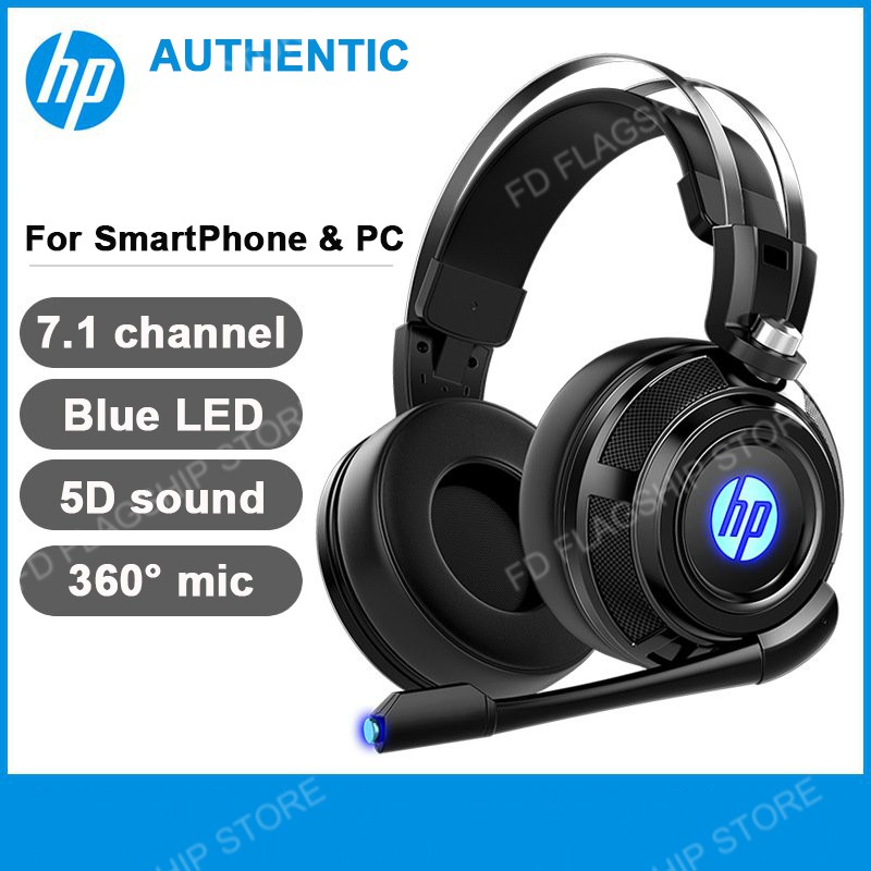 HP headset H200 gaming headset led headset with mic gaming headphone