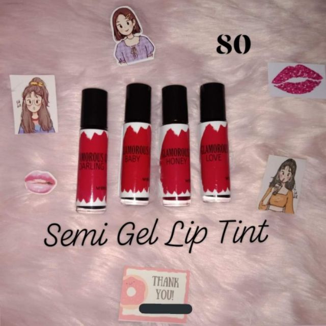 Semi Gel Lip Tint Glamorous cosmetics Shopee Philippines