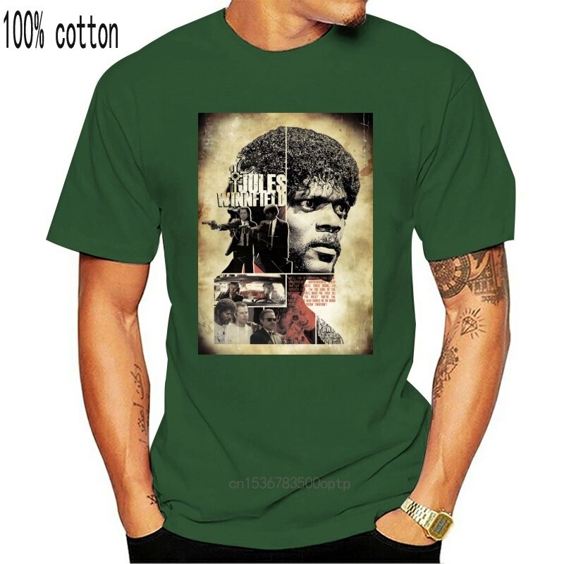 men t shirt cotton T-Shirt Pulp Fiction Original All Sizes Jules Winnfield Quentin Tarantino