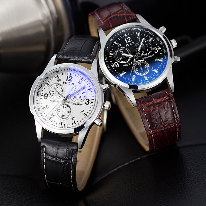 blue strap mens watch